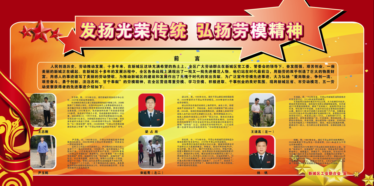 发扬光荣传统弘扬劳模精神