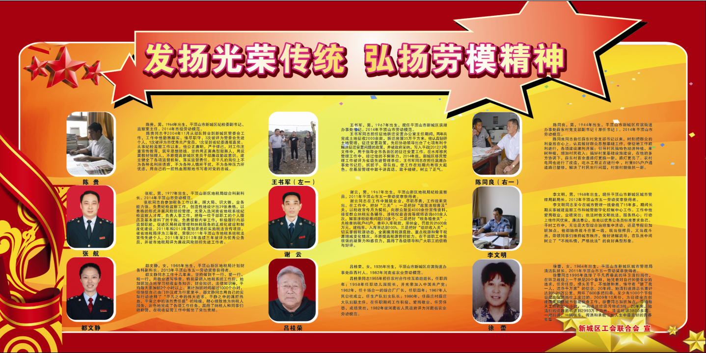 发扬光荣传统弘扬劳模精神